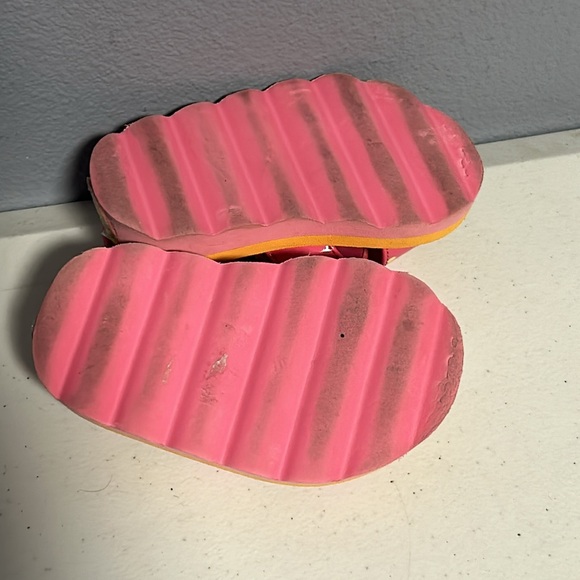Gymboree Orange/Pink Polka Dot Sandals Sz 4 - Picture 4 of 5